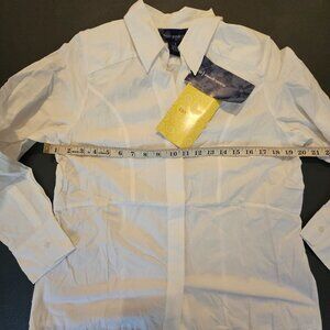 White Susan Graver Style Button Down Shirt